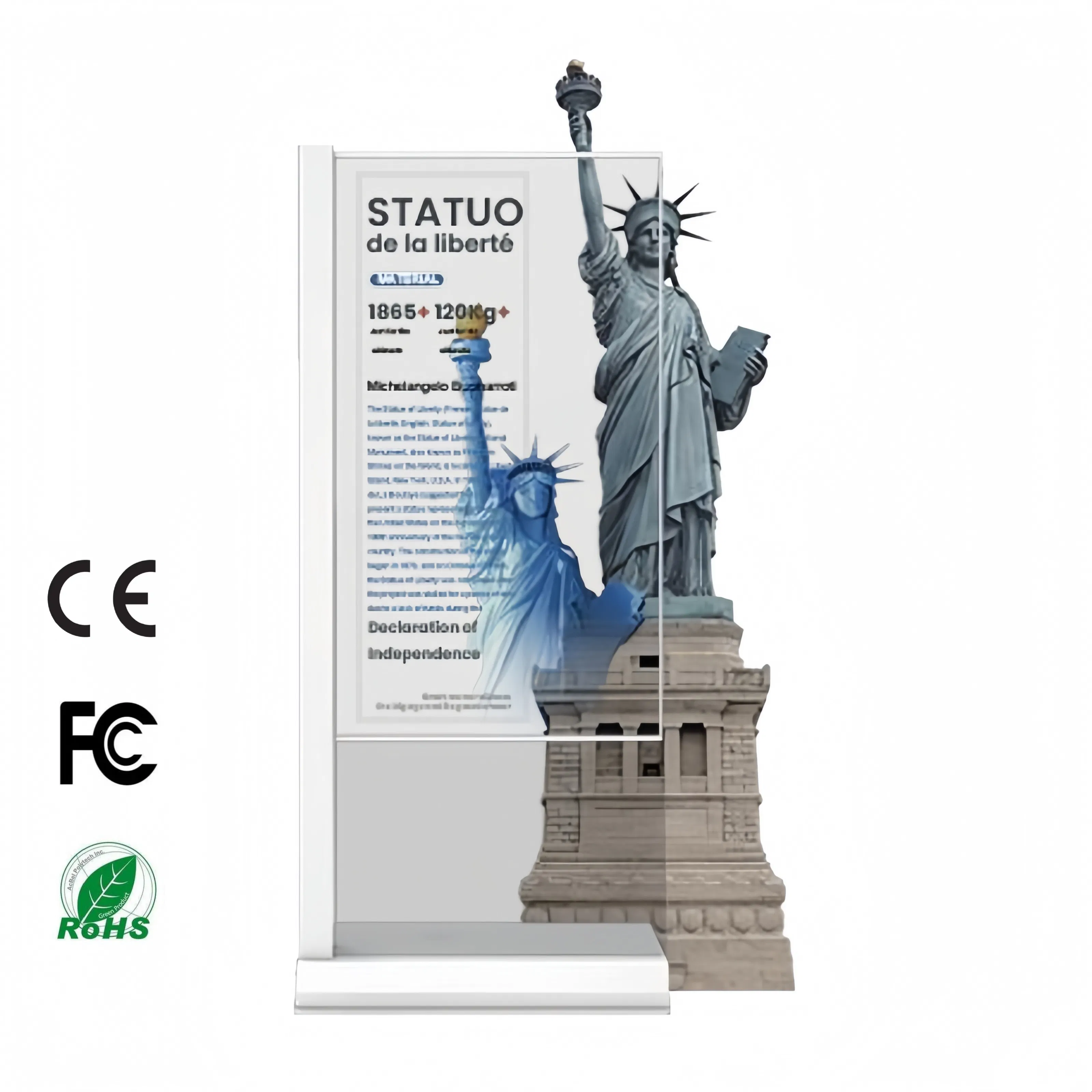 Factory OEM Indoor Touch Screen OLED Display for Digital Signage