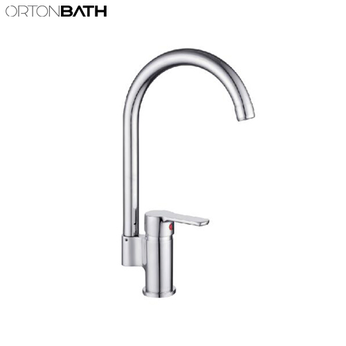 Ortonbath Cheap Price Wall Mount Single Lever Brass Bathroom Sink Bath Shower Bidet Bath Basin Kitchen Faucet Mixer Water Tap Shower Mixer with Tub Spout Tap