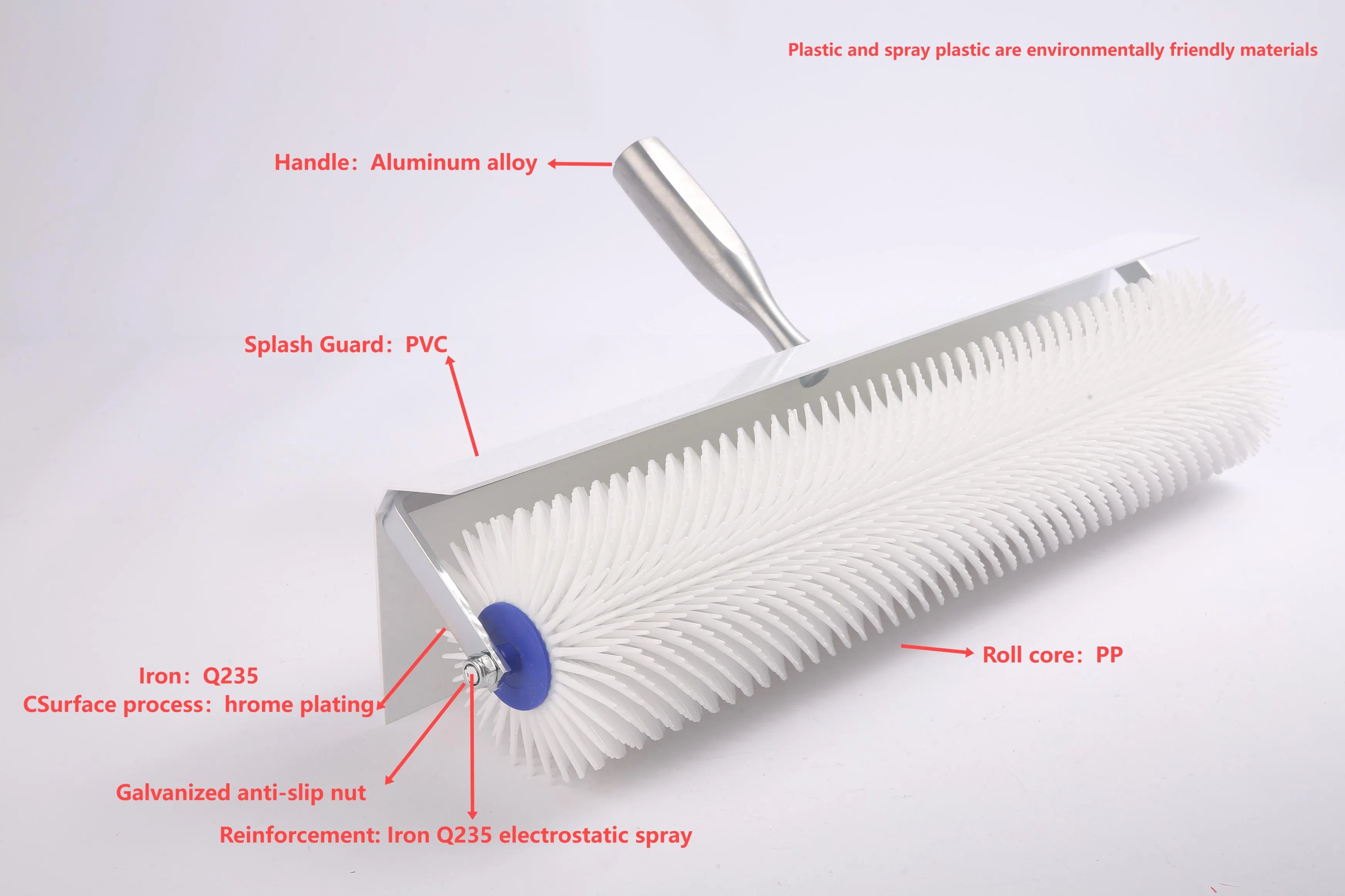 Шипованный ролик для наливных полов 25 см