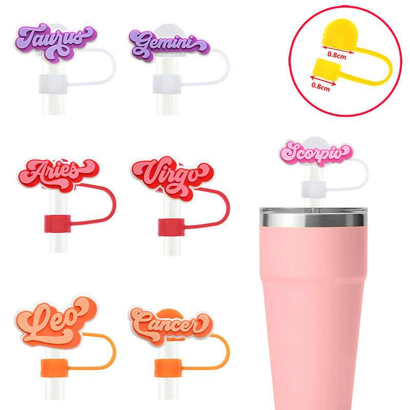 Vibrant 8mm Durable Straw Covers for Tumblers and Cups