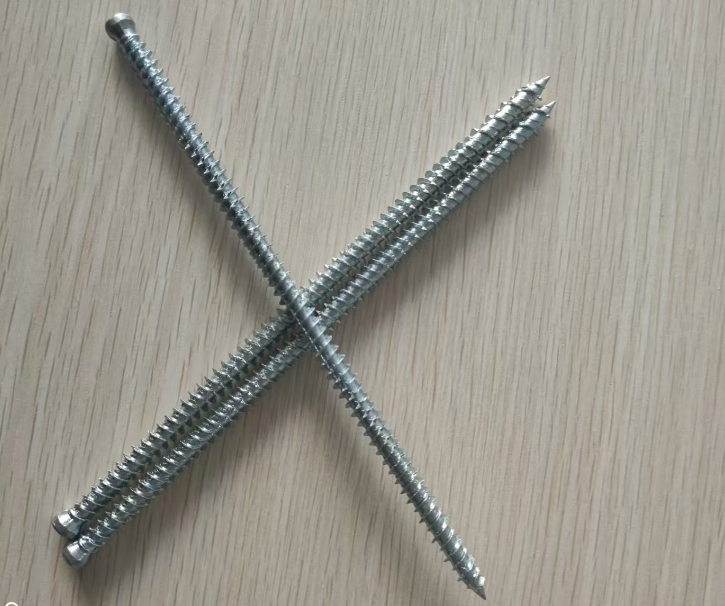 Cylindrical Head Concrete Screw with Trox Zinc Plated
