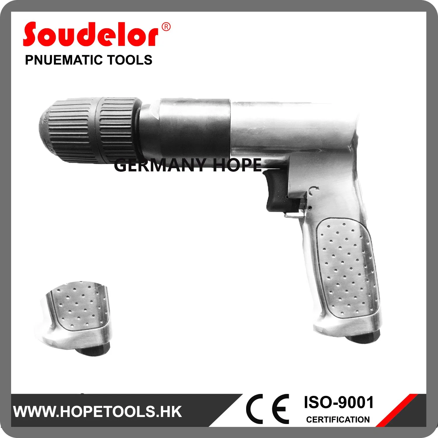 Пневматическая дрель Soudelor UI-6104, 1/2", 1000 об/мин