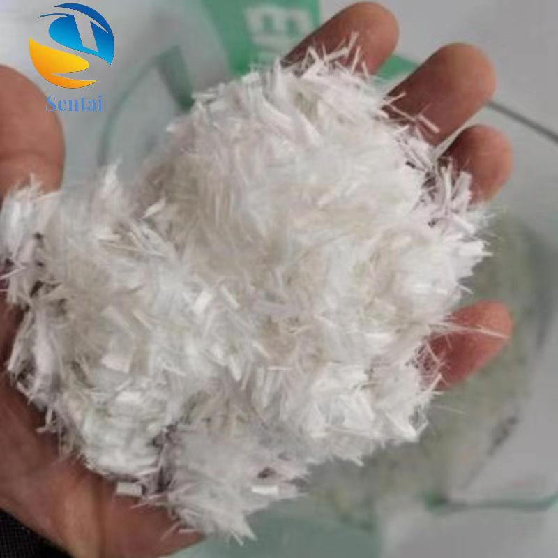 Construction Site Cement Mortar Polypropylene Fiber Polyester Fiber Polyvinyl Alcohol Fiber Concrete Crack Resistant Fiber
