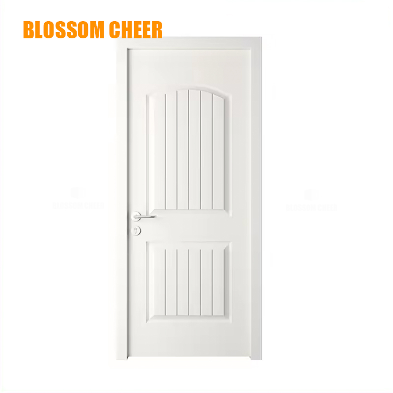 Premium White Lacquer Door with Elegant Custom Groove Design