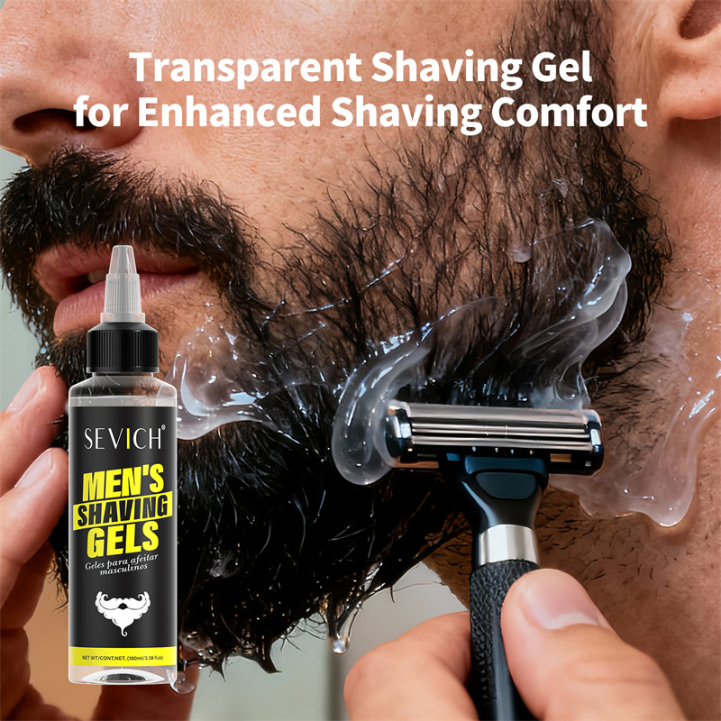 100ml Shaving Gel Clear Non-Irritating Beard Remover Skin Care Shaving Gel for Men Barber