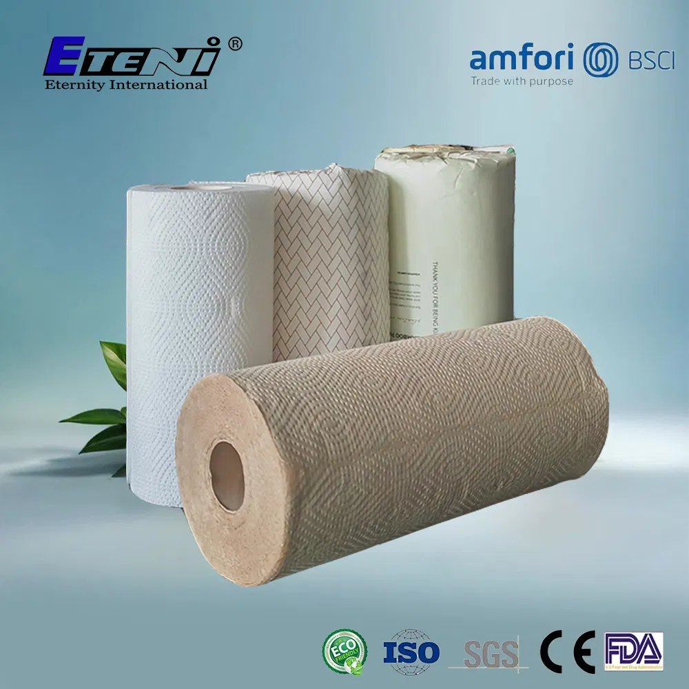 China White and Strong Bamboo Kitchen Towel Roll and Individual Wrapped Kitchen Towel