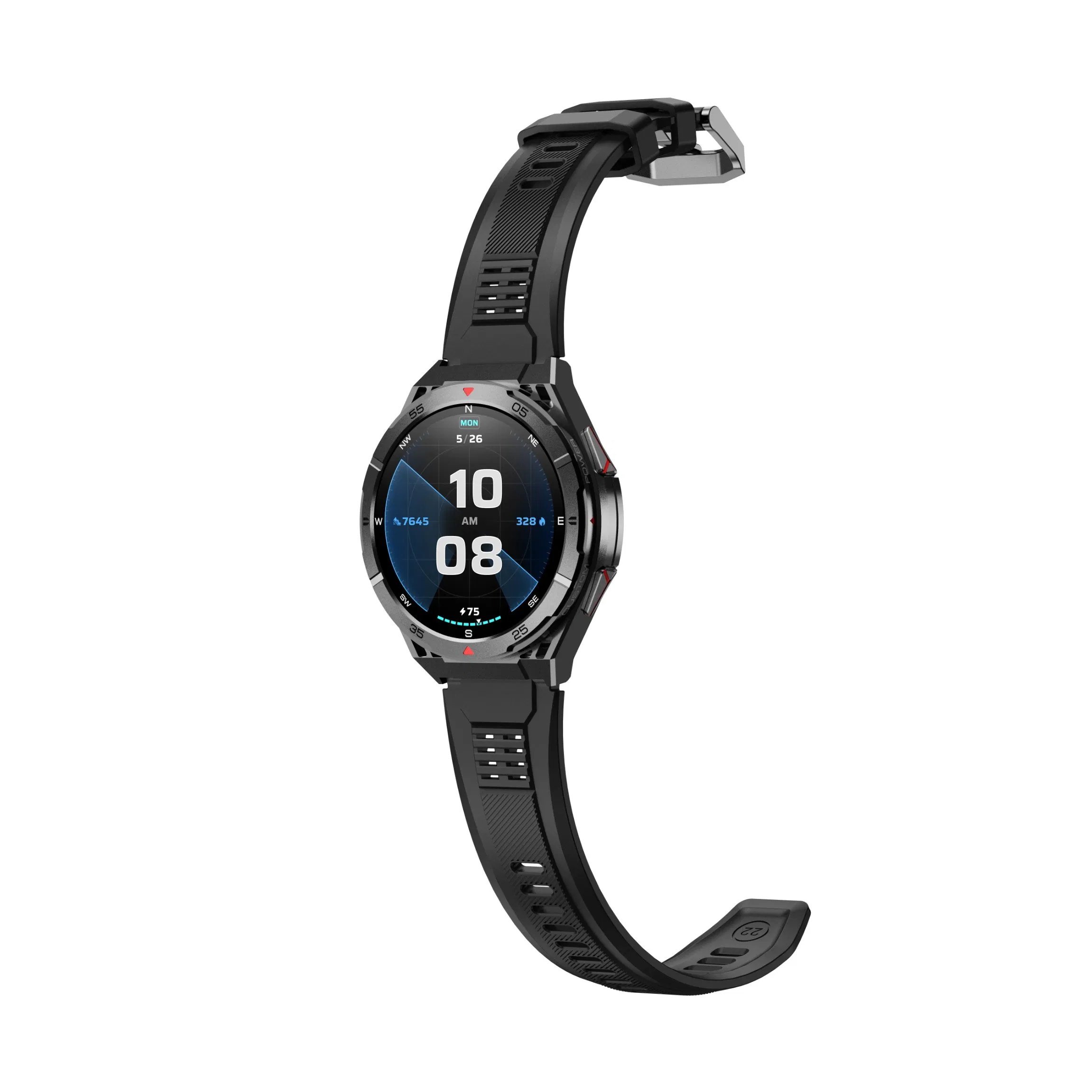 Health Monitor Blood Oxygen Round HD Screen Sport Smart Watch GPS