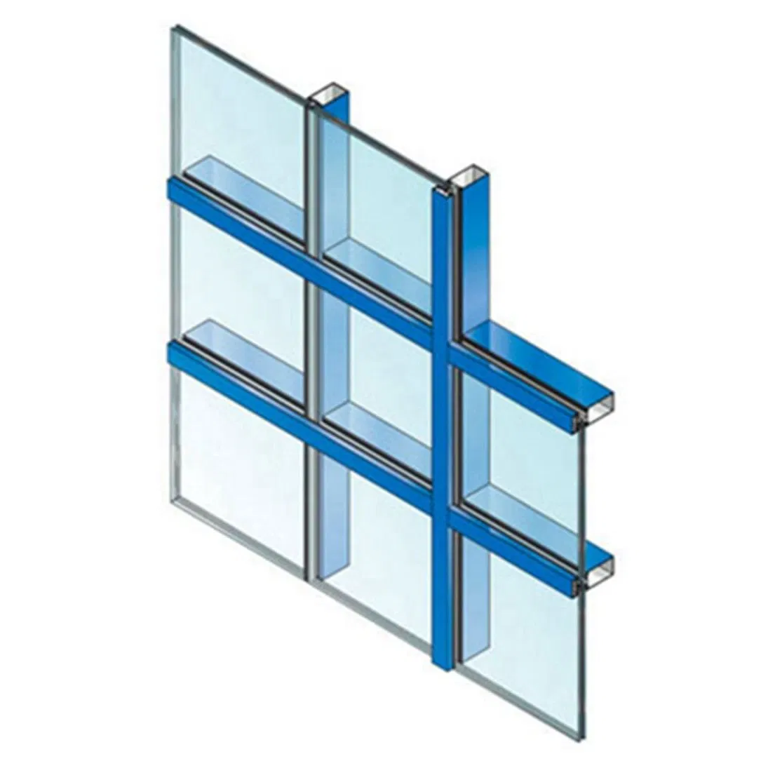 Curtain Wall Cladding Exterior Facade Unitized Stick Frame System Design