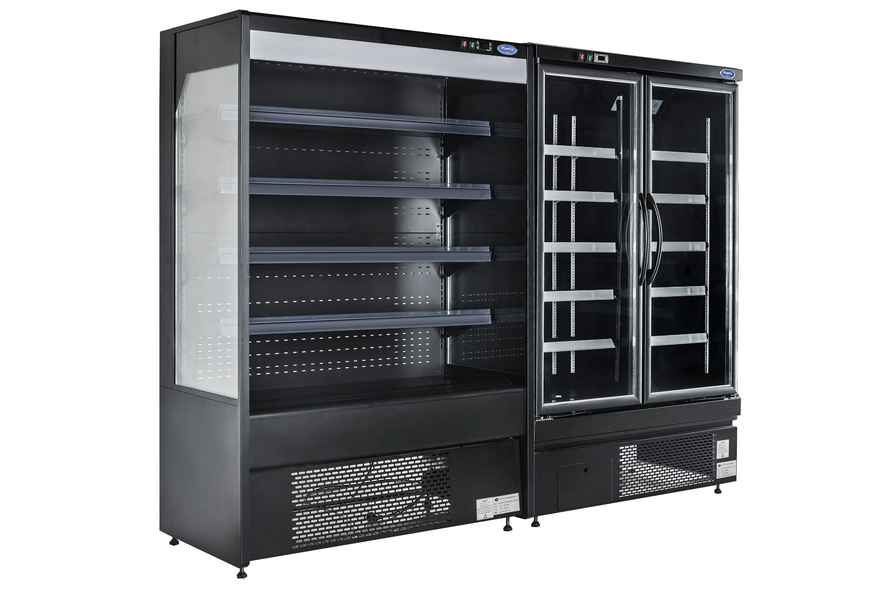 Supermarket Refrigerated Chiller/Freezer for Beverage, Milk, Dairy Food, Meat, Vegetables and Fruits