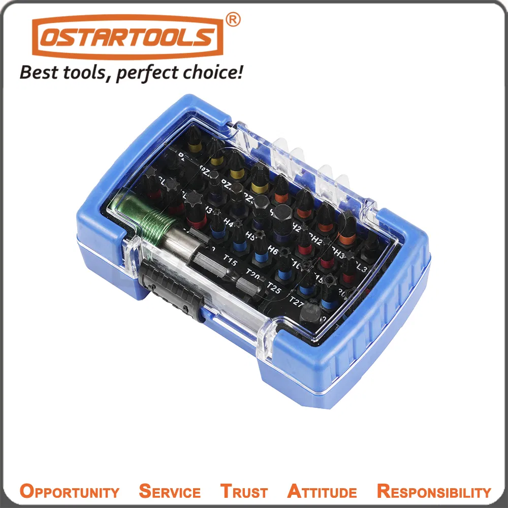 28-Piece Color-Coded Socket Screwdriver Bit Set for Precision Work