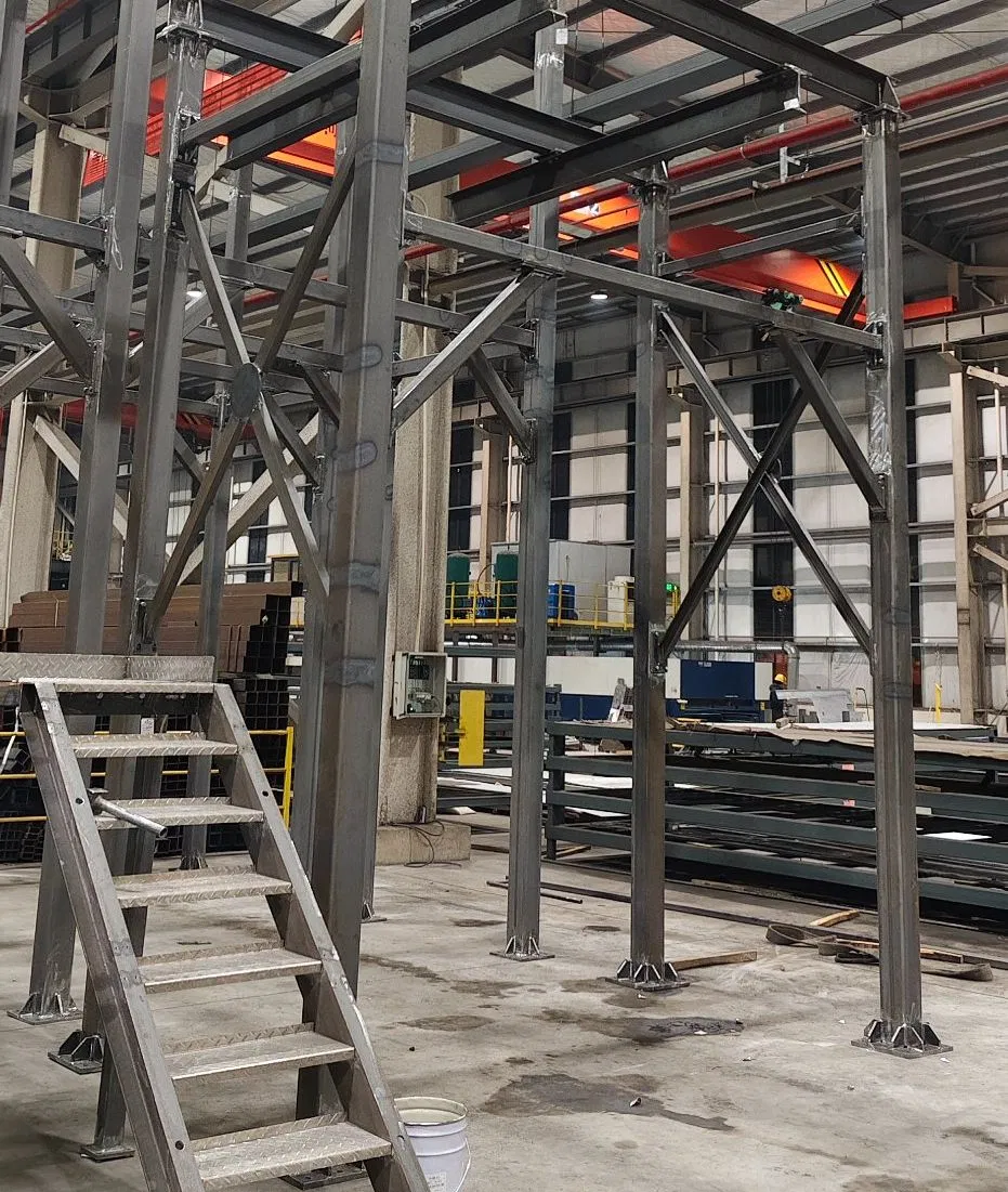 China Supplier Modular Prefab Industrial Steel Stairs for Factory Workshop