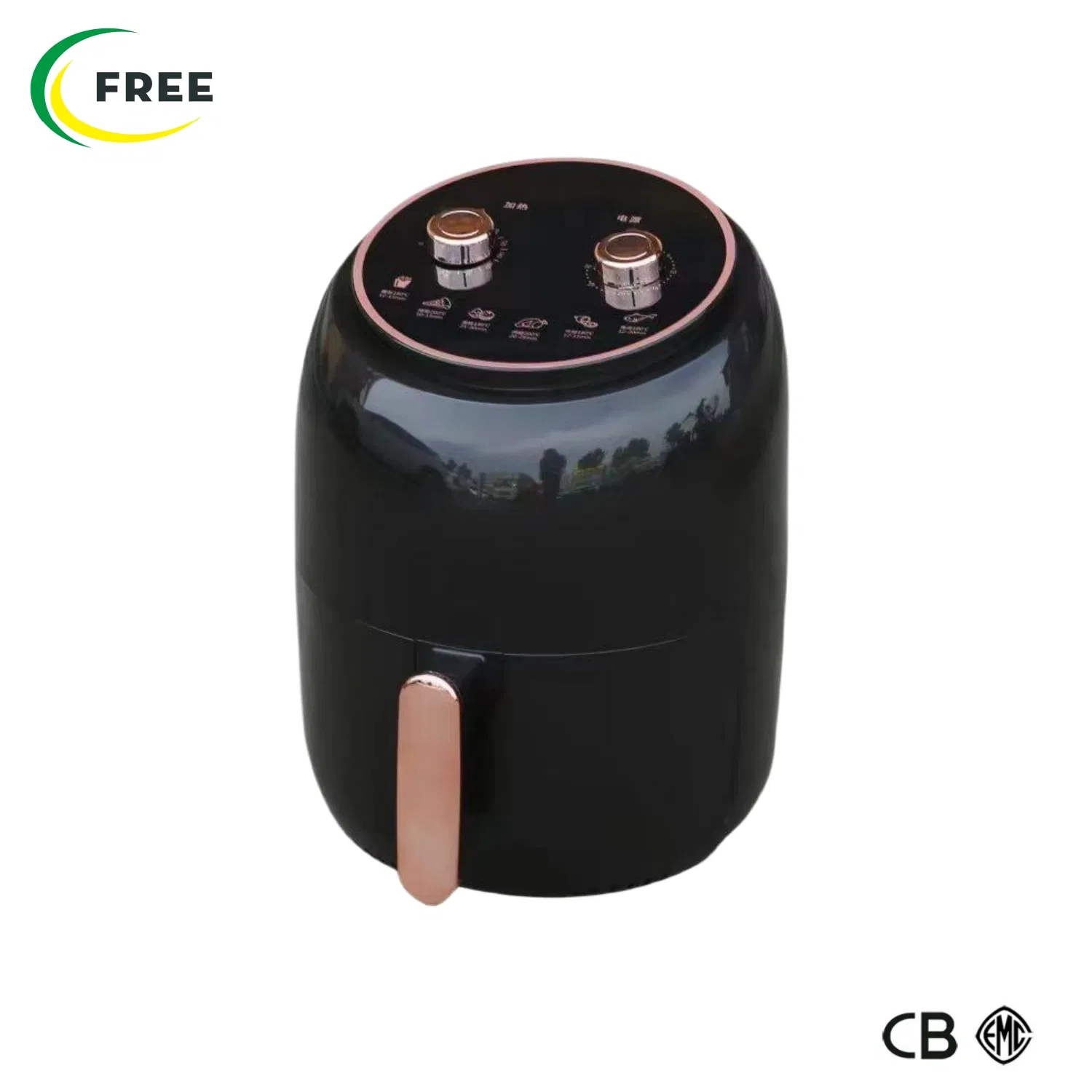 Manual Control Oil Free Deep Fryer Electric Air Fryer with 8L 1400W