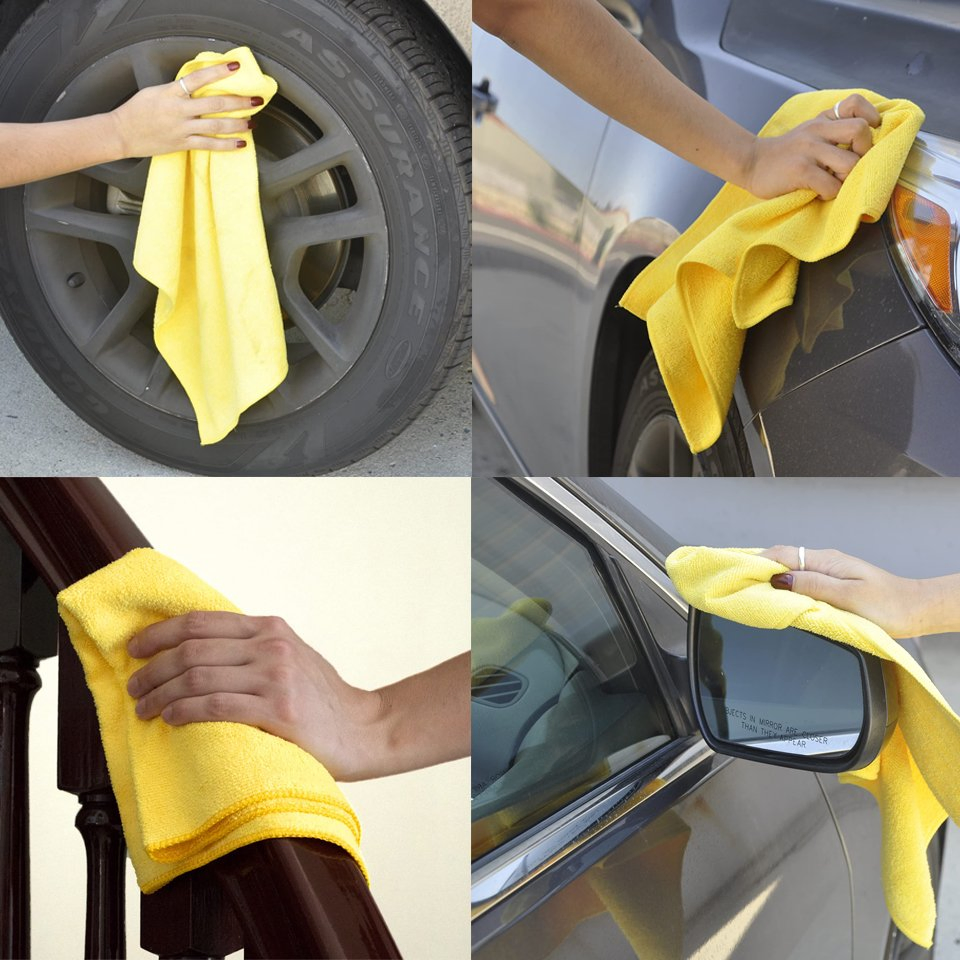 40*40cm Edgeless Microfiber Washable Cloth Carcare Detailing Towel