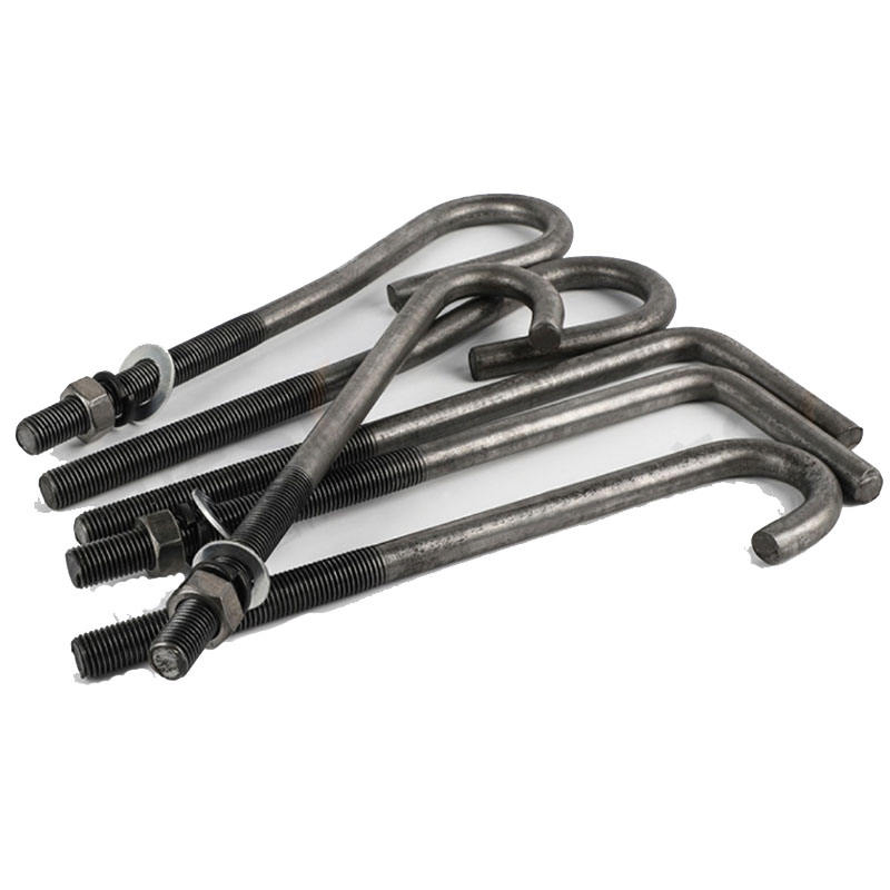 Анкерный болт с крюком L и J типа, оцинкованный, 4.8-12.9