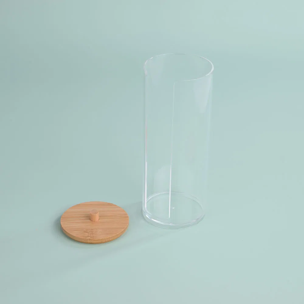 Acrylic Cotton Pad Organizer Clear Makeup Remover Pad Holder