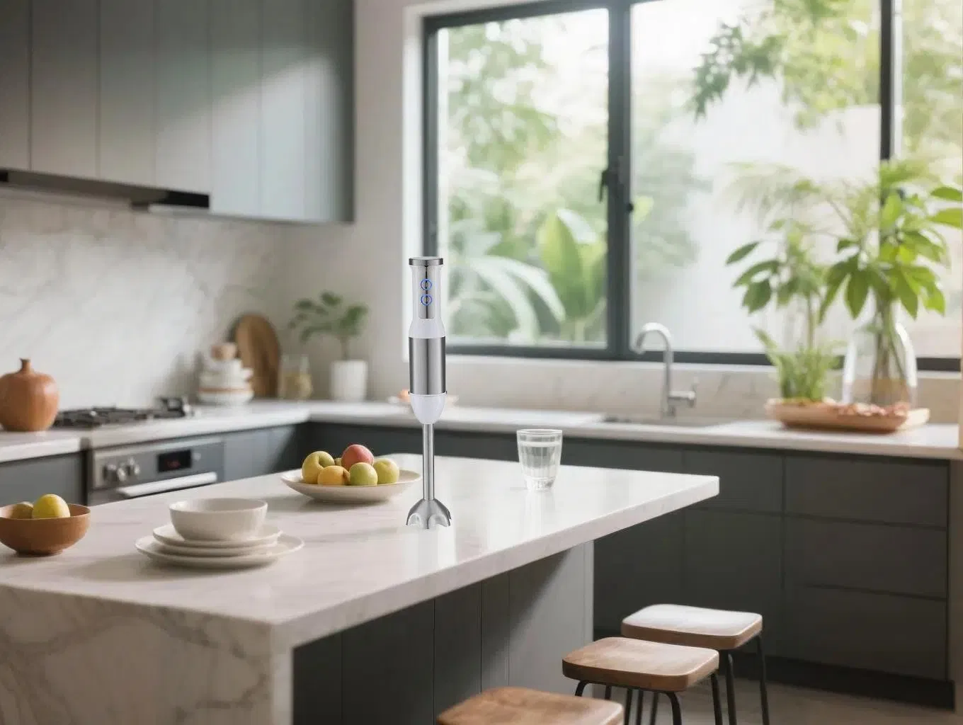 Efficient Blending with Versatile Hand Puree Blender for Professional Kitchens