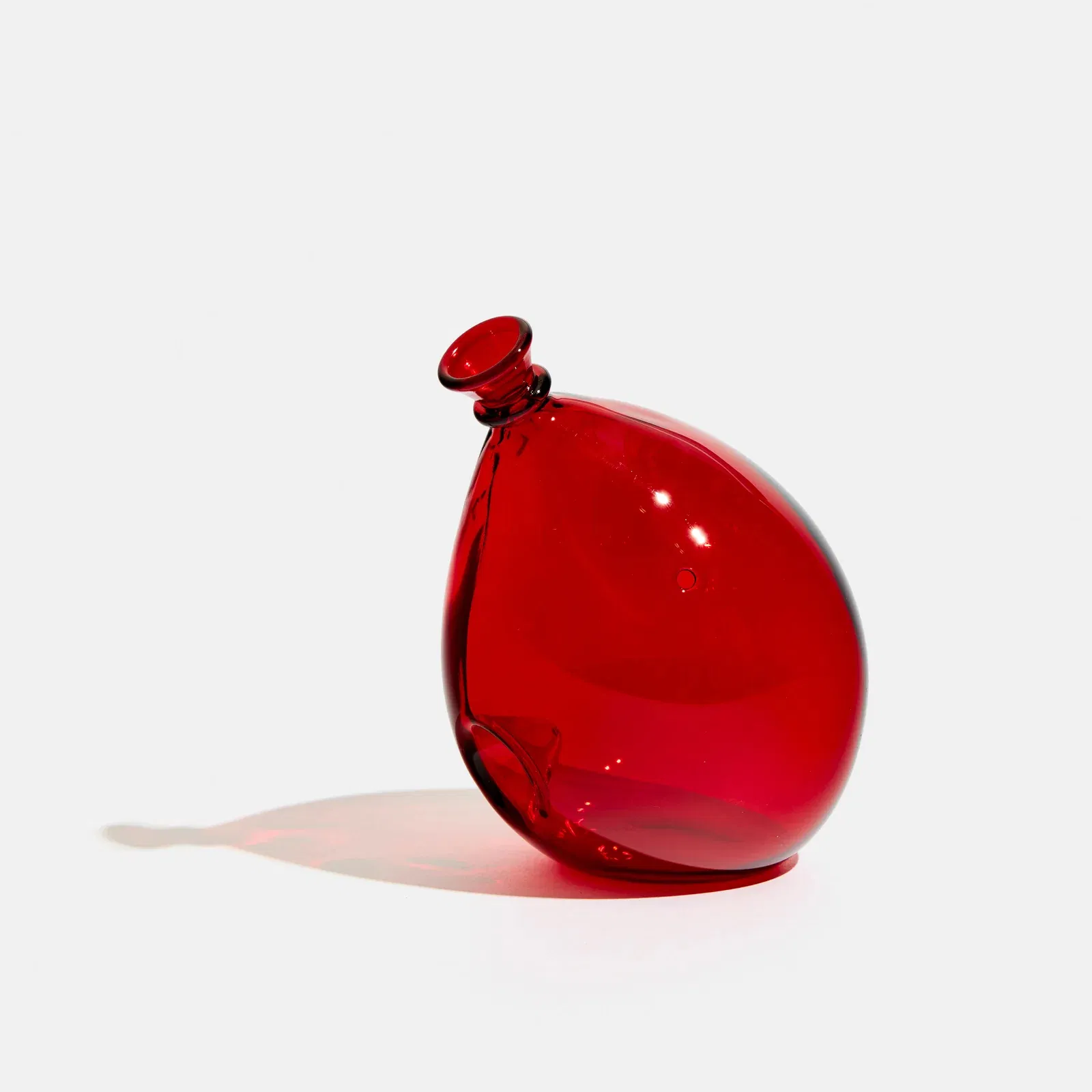 Sits Upright Glass Pipe Bubbler Balloon Smoking Pipe with Tobacco