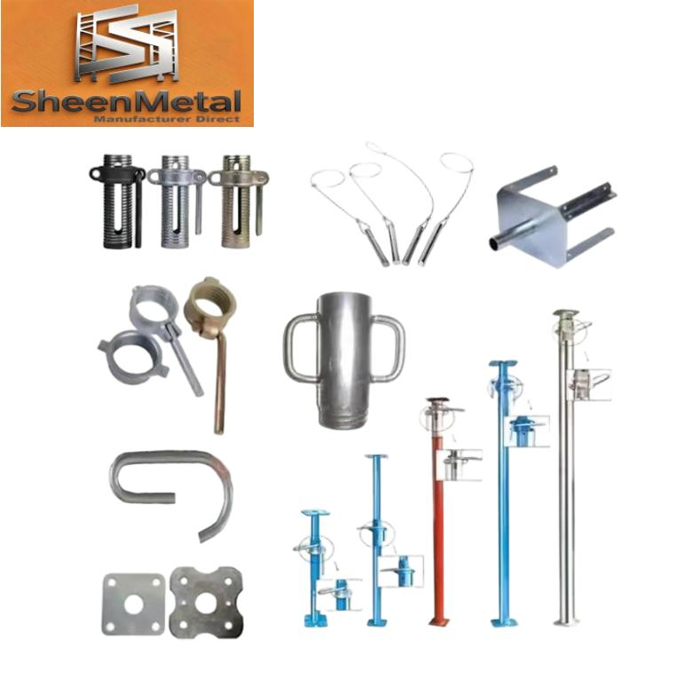 Adjustable Red/Blue Steel Shoring Props for Construction and Renovation