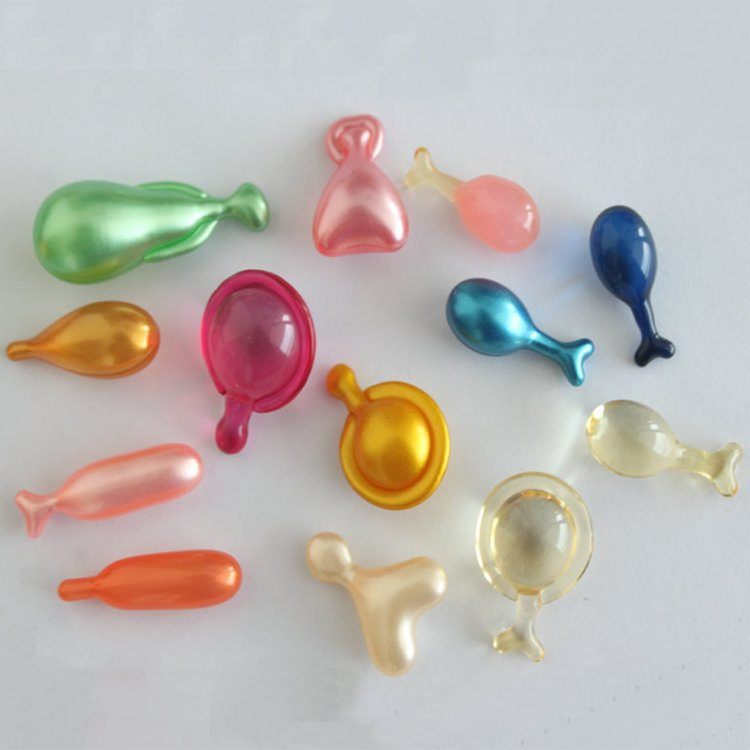 Hair Care Soft Capsule Essence Transparent Blue Bright Hair Conditioner Capsule