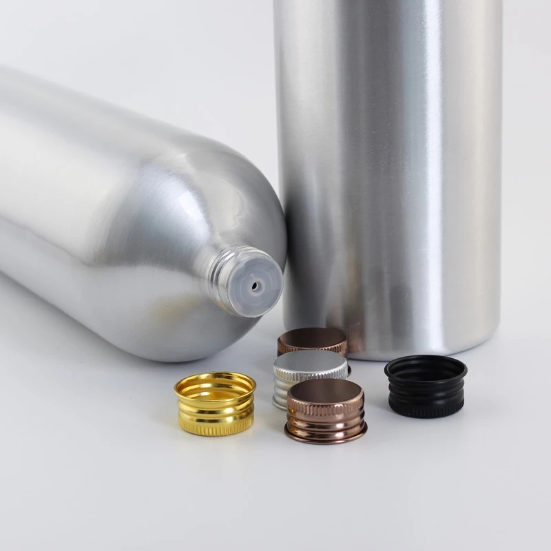 Wholesale Custom Empty Metal Aluminum Bottle Cosmetic Oil Bottle