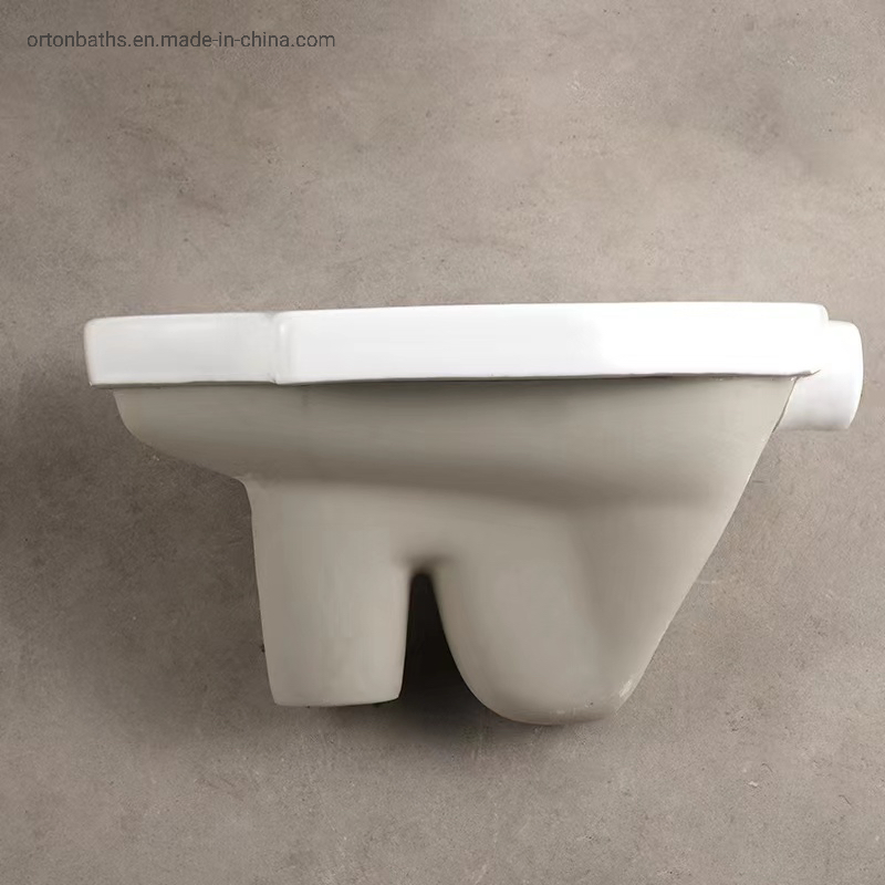 Ortonbath Thailand Vietnam Cheap Integral Nano Self Cleaning to Anti Slip Plane to White High Thick Edge S Trap Wc Ceramic Squatting Pan Toilet