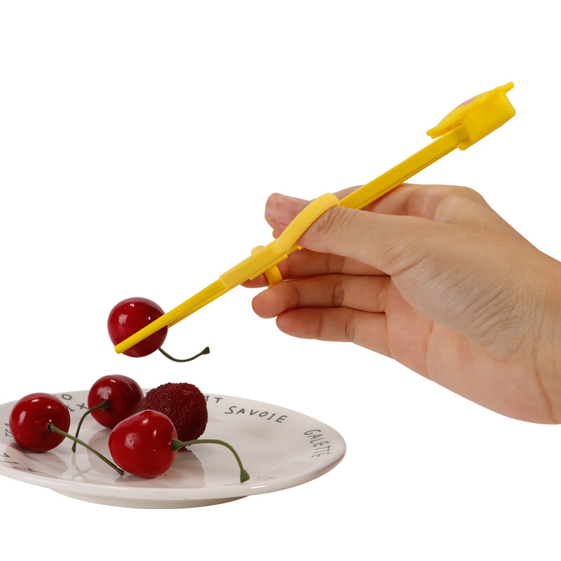 Wholesale OEM Cute Cartoon Baby Tableware Trainer Silicone Toy Chopsticks for Travel