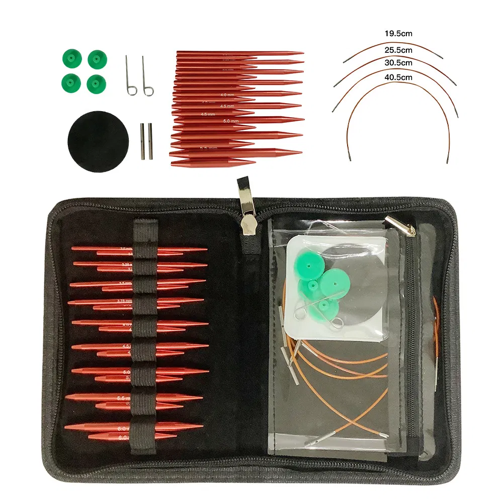 Hot Selling Wholesale Knitting Needles Machine LED Hook Set Crochet Hook Set for Crochet