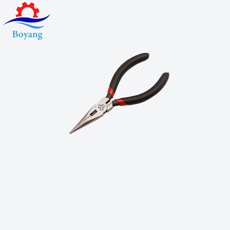 5 Inch Serrated Clamping Twisting Cutting Needle Flat Long Electronic Nose Pliers