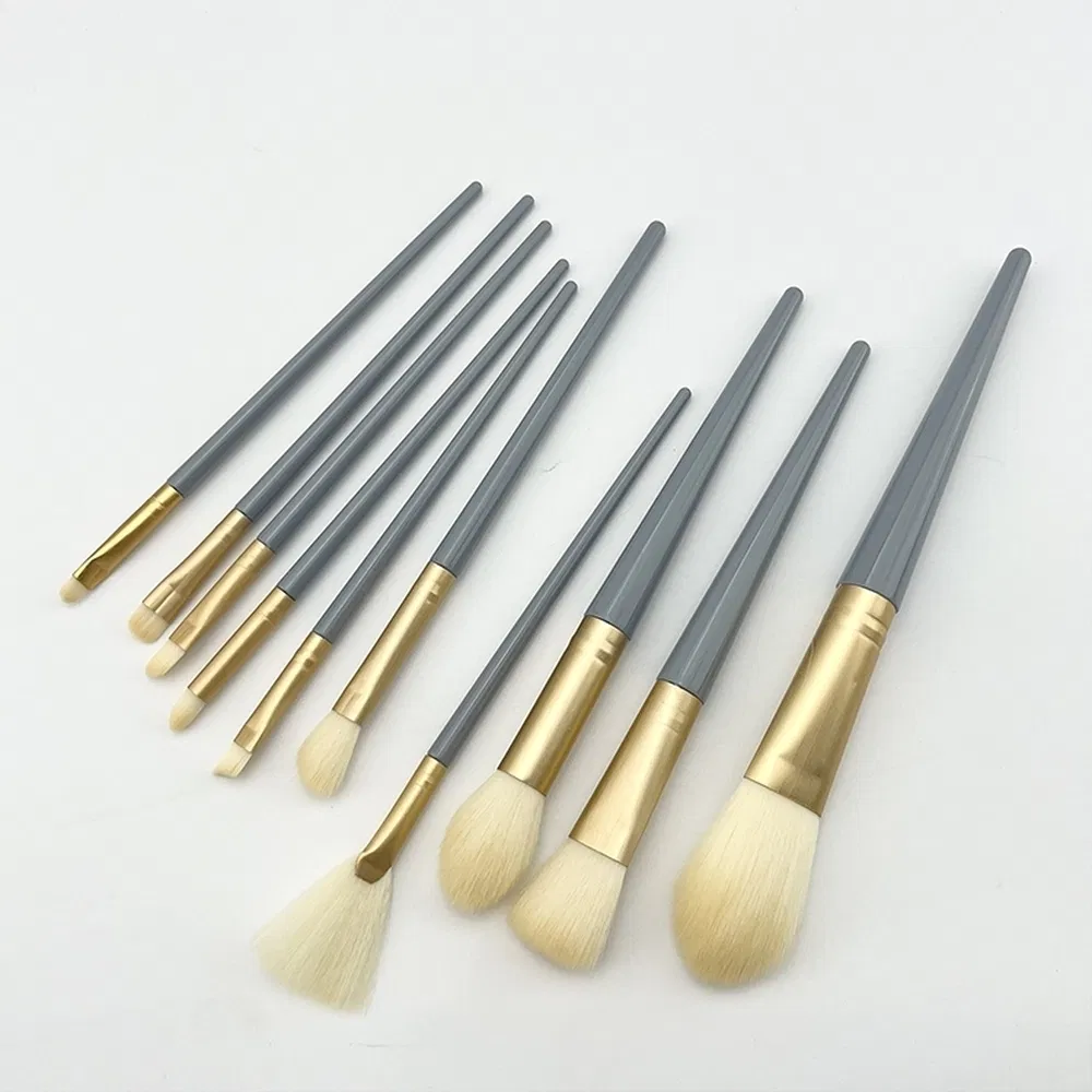 Pink Cosmetic Brush Set Suppliers Ergonomic Handle Seamless Makeup Brushes