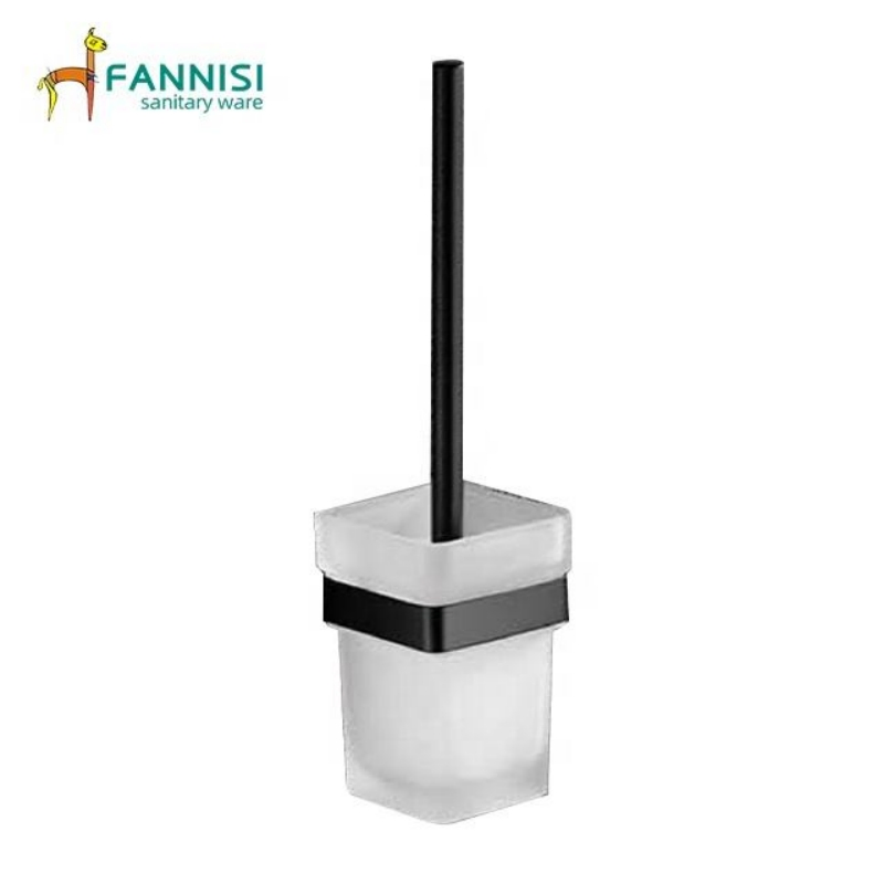 Toilet Accessories Bathroom Hardware Toilet Brush Holder Wall Mounted Stainless Steel Holder Glass Cup Bathroom Toilet Brush Holder
