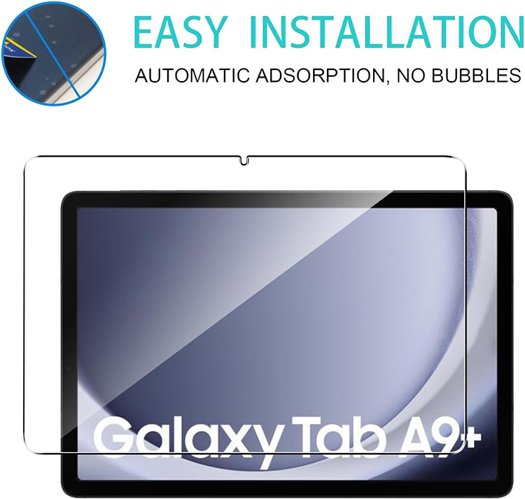 Anti-Scratch 9h Hardness HD Tempered Glass Screen Protector for Samsung Galaxy Tab A9+/A9 Plus 11 Inch 2023