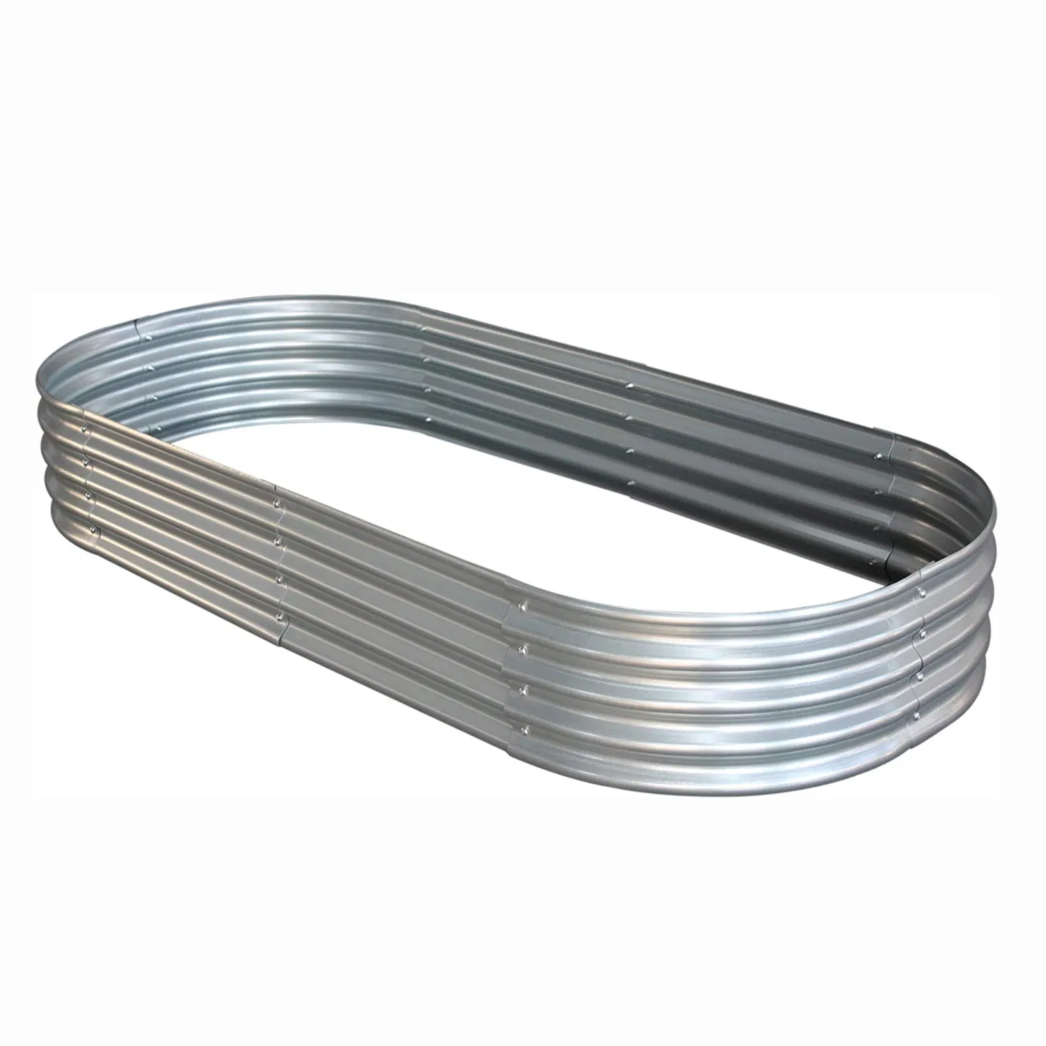 Large Metal Galvanized Outdoor Planter Box for Flowers Raised Garden Beds for Vegetables