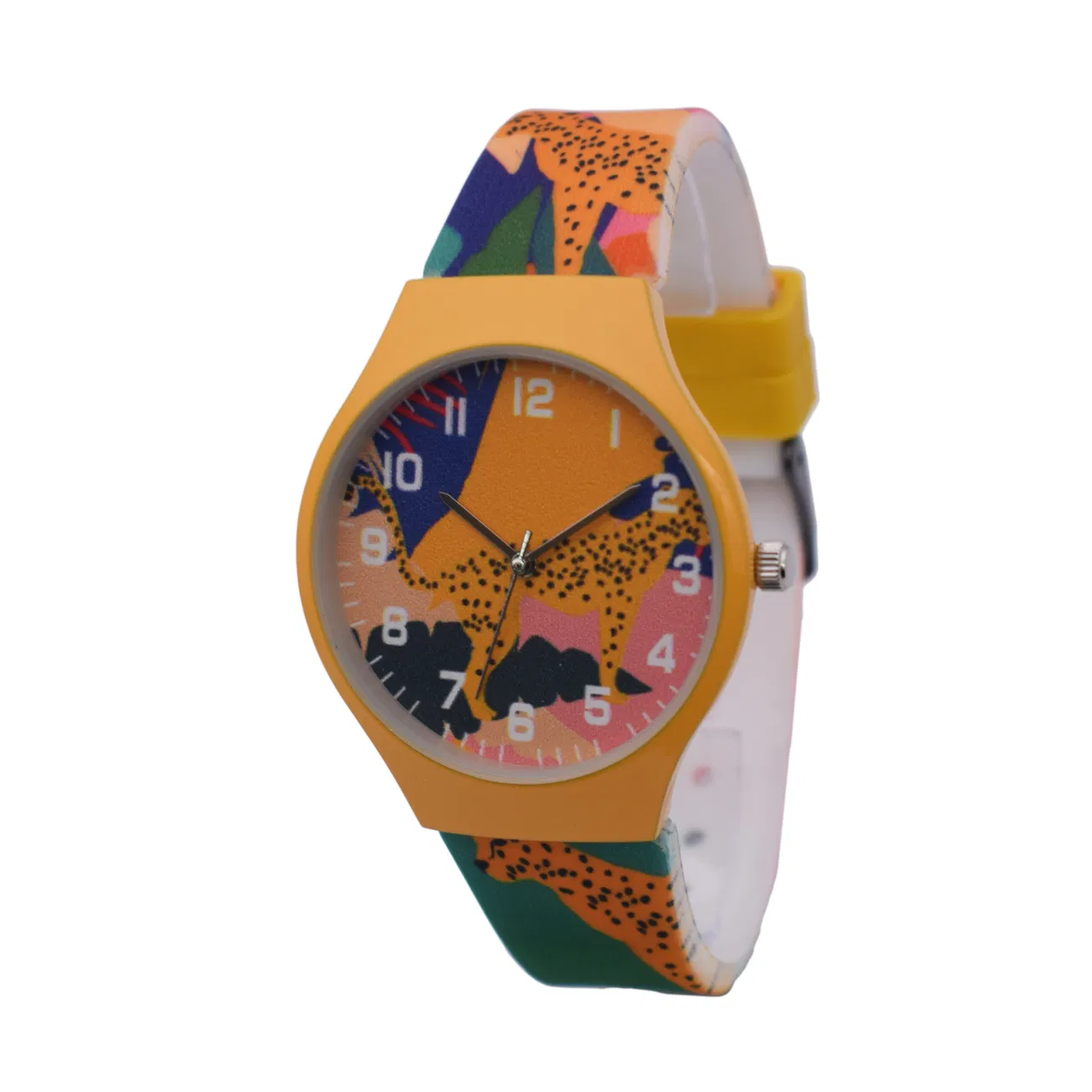 Brand Hot Sale Sport Waterproof Silicone Strap Colorful Watch