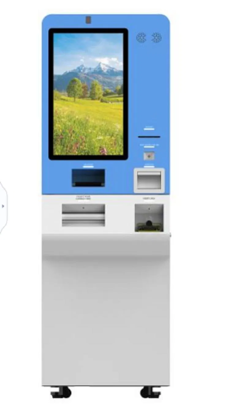 Currency Exchange Kiosk Free Standing Self-Service Touch Screen Tablet