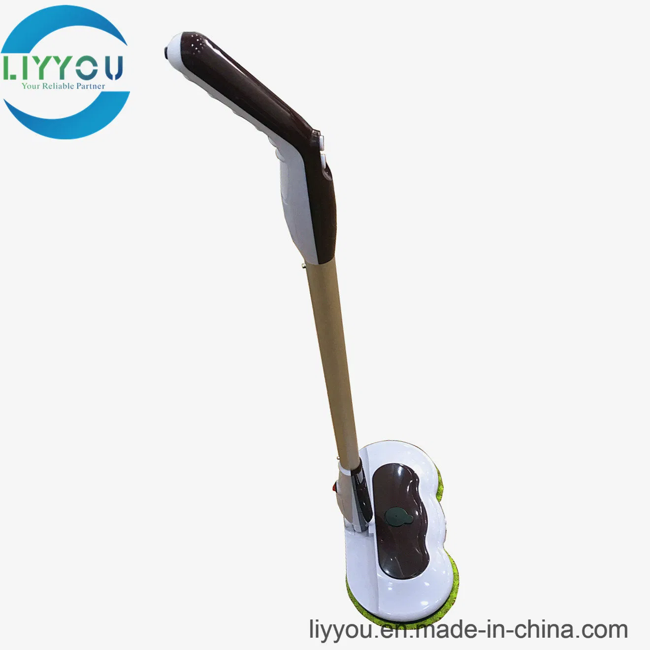 Cordless Mop Floor Cleaner Machine Home Use Double Wheel Clean Sweeper