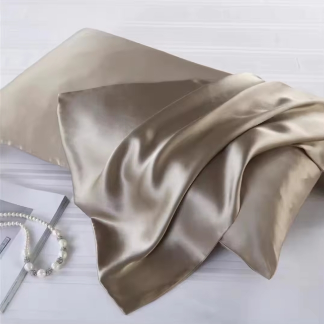 Luxury White Mulberry Silk Pillowcase Super Soft Organic 100% Real Custom Solid Floral Pattern Hypoallergenic Home