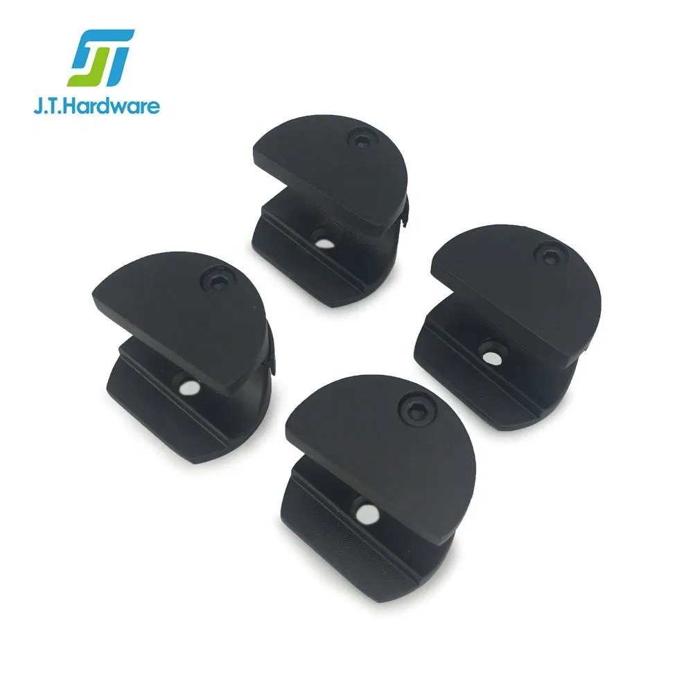 Frameless Cr L Tempered Glass Anti Lift Safety Features Black Sliding Glass Door System