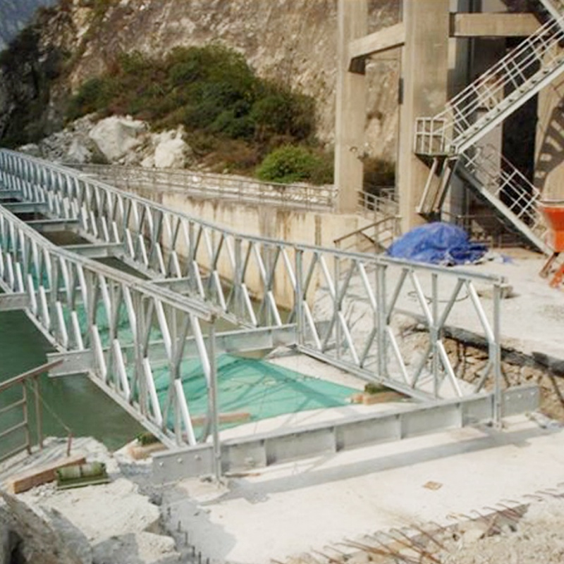 Low Cost Temporary Bailey Suspension Steel Construction Bridge Modern Design