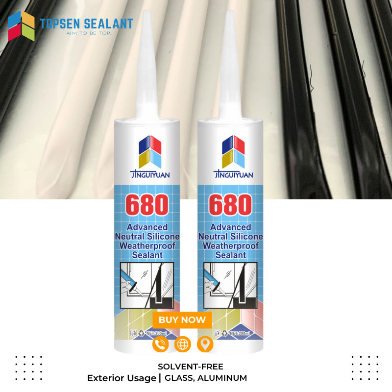 No Solvents Non Shrink All Purpose 100% Silicone Weather Silicon