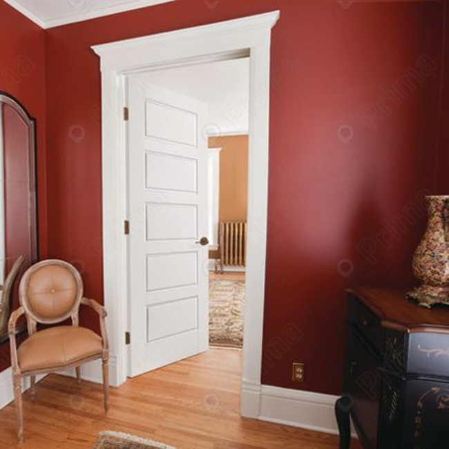 Pure Color Modern Style Interior Doors Wood Soild Core