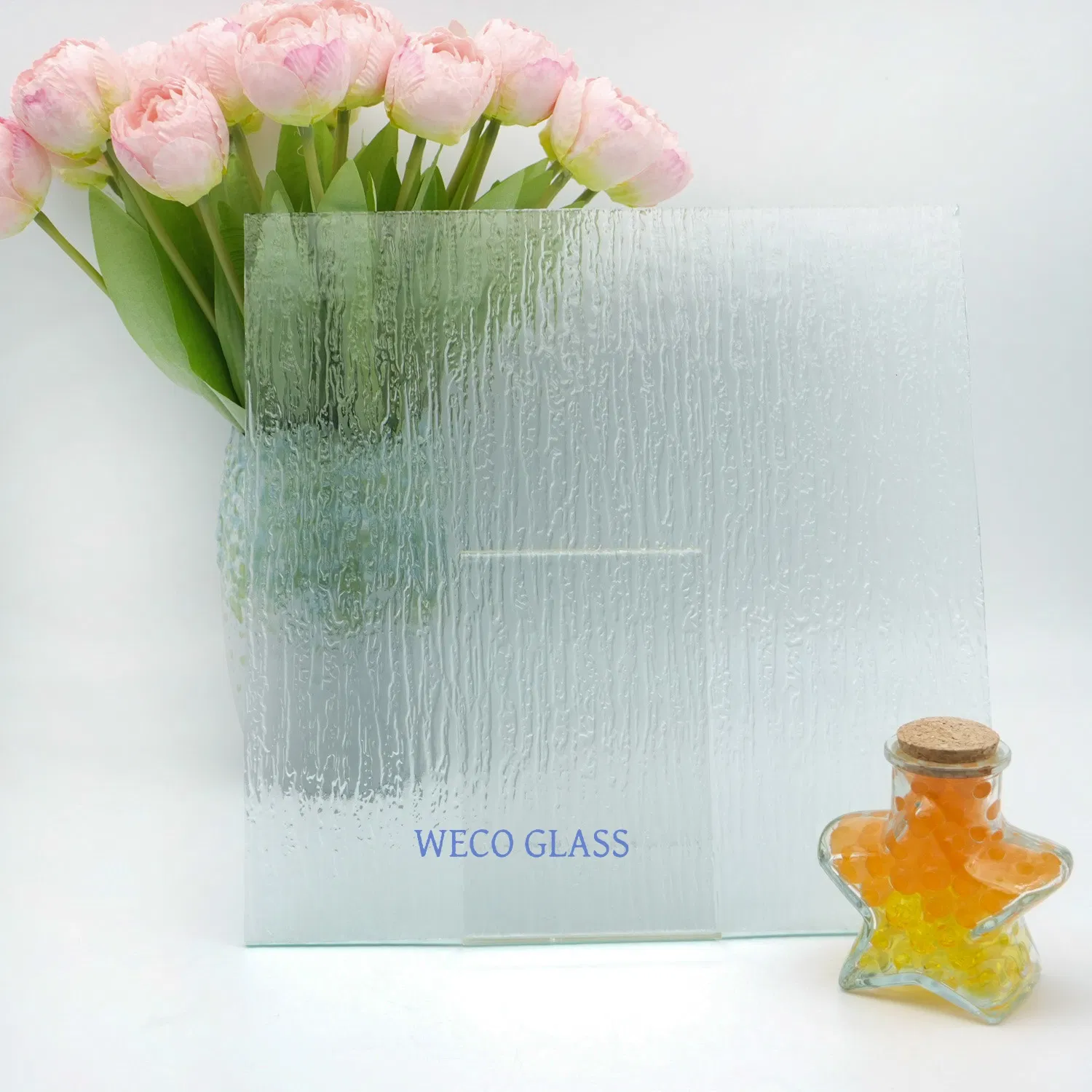 6mm Thickness Excellent Grade Clear Pattern Glass Figured Glass