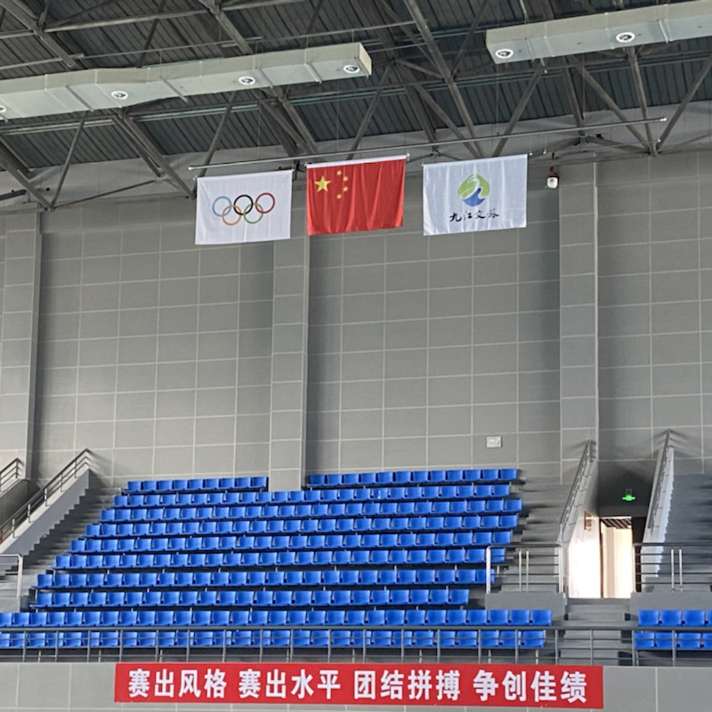 Stadium Gymnasium Metal Award Stainless Steel Flag Pole Raising System Award Ceremony