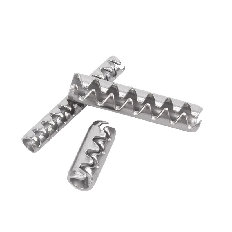 Stainless Steel Toothed Elastic Cylindrical Pin