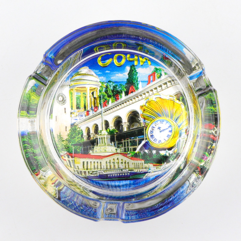 Custom Luxury Countries City London Souvenir Smoke Glass Cigar Ashtray