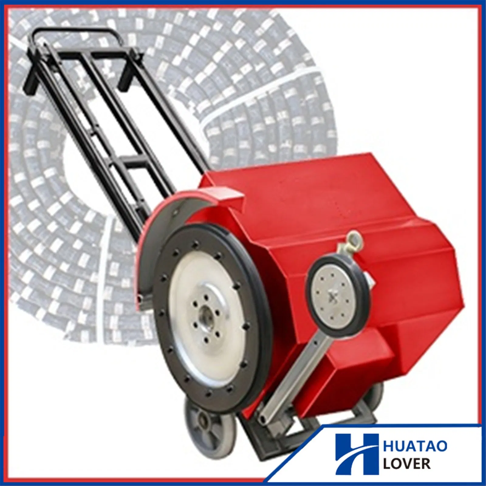 Гусеничная канатная пила для резки мрамора и бетона 37 кВт