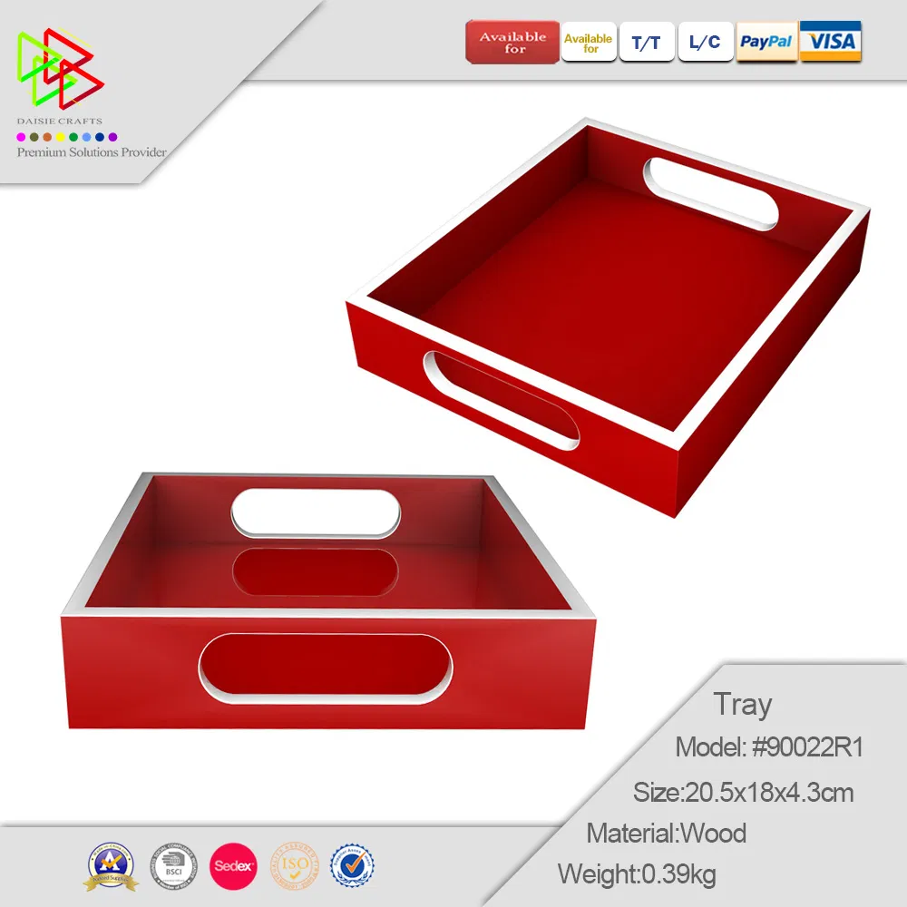 New Design Wooden Simple and Clean Tray for Professional Manufacturer