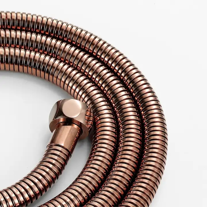 Shower Bathroom Accessories Hotselling Wholesale Stainless Steel Rose Gold Shower Hose