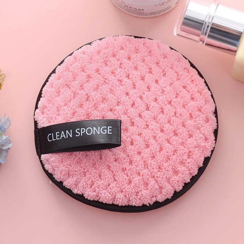 Eco-Friendly Women Face Cleaning Soft Microfiber Reusable Makeup Remover Cleansing Pads