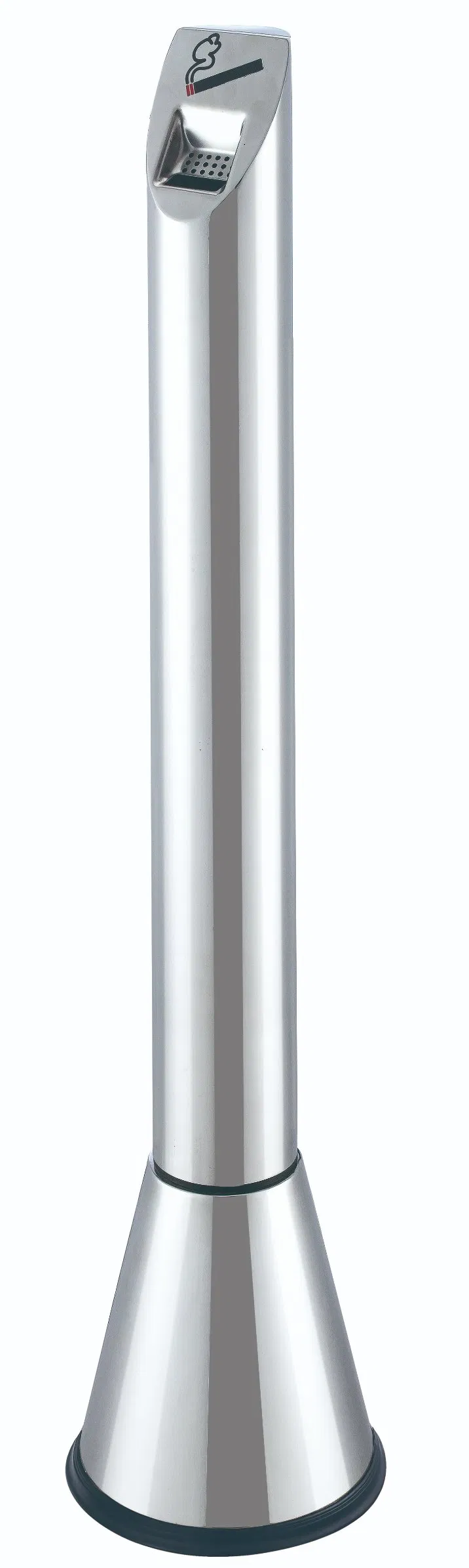 Outdoor Public Metal Smoke Ash Receptacle Stainless Steel Ashtray