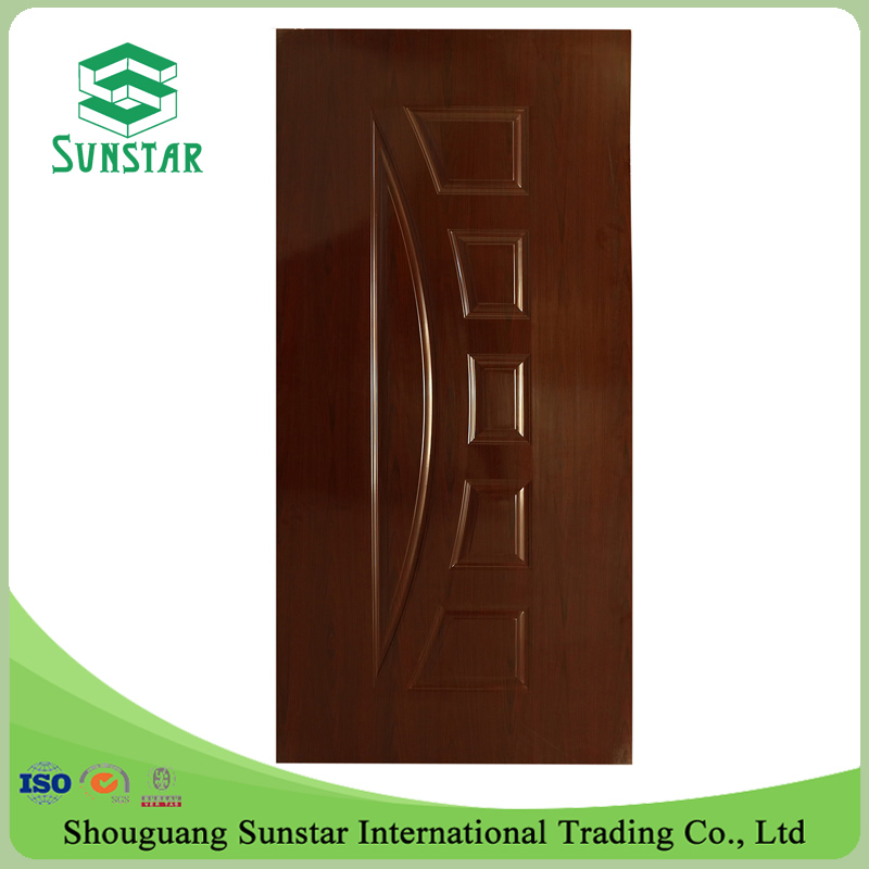 Melamine Laminate/Faced Moulded MDF HDF Door Skin for Interior Decoration